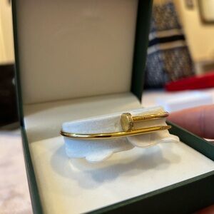 Gold 18KT Nail Bracelet